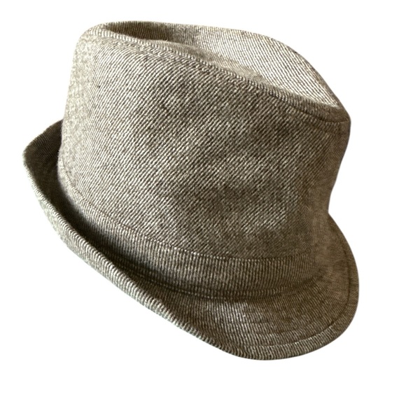 Unbranded Other - Short Rim Fedora Wool Tweed  Hat- Size S/M